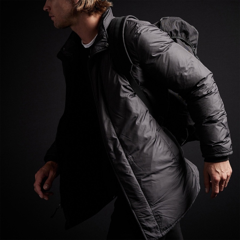 Down Filled Trench – Black