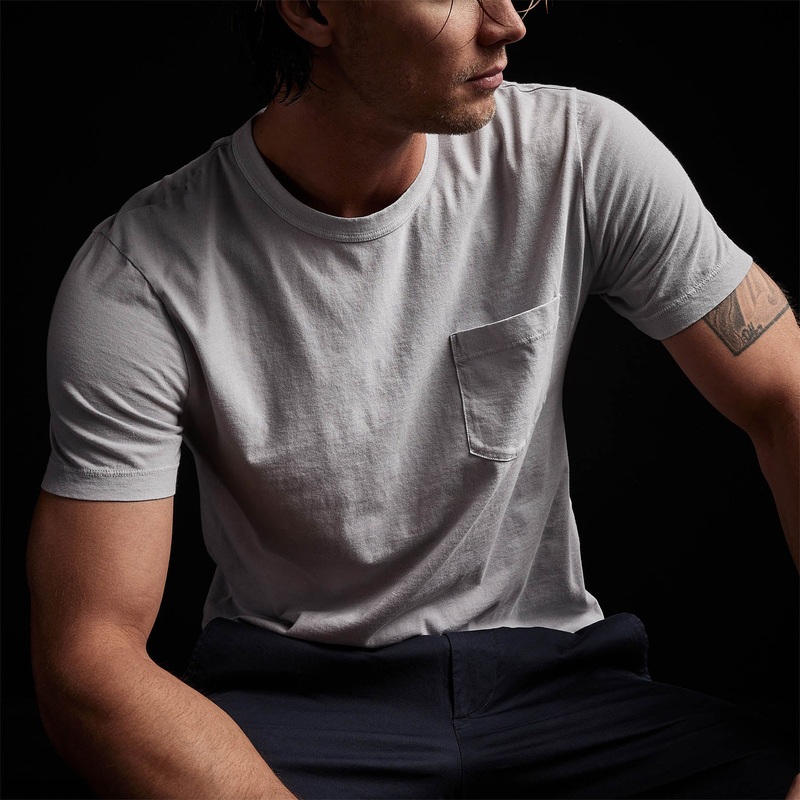 Lightweight Jersey Pocket Tee – Arctic Pigment