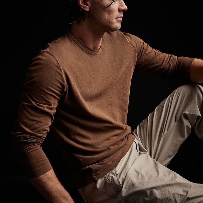 Long Sleeve Crew Neck – Gingerbread Pigment
