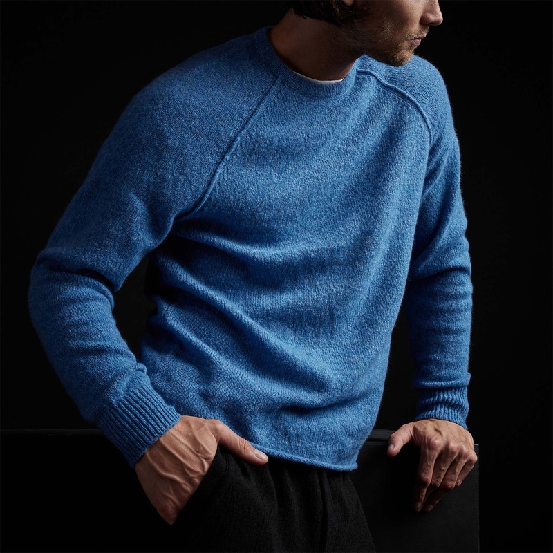 Mid Gauge Cashmere Sweatshirt – Blue Raspberry