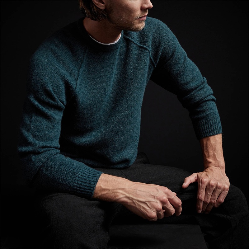 Mid Gauge Cashmere Sweatshirt – Seaweed