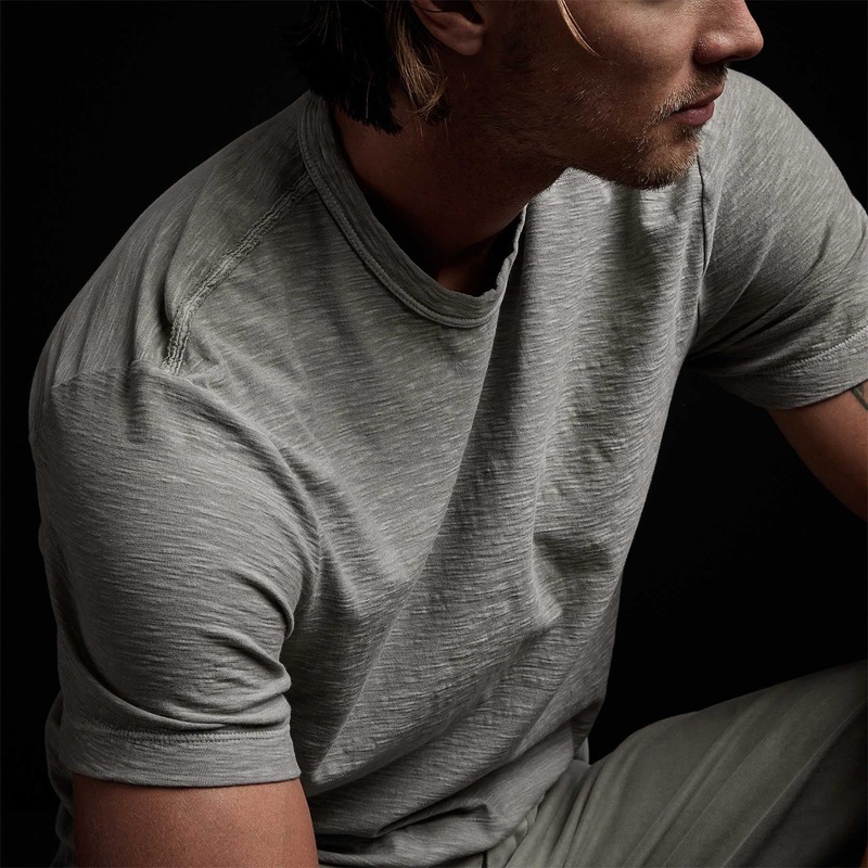 Reverse Slub Jersey Short Sleeve Crew – Concrete Pigment