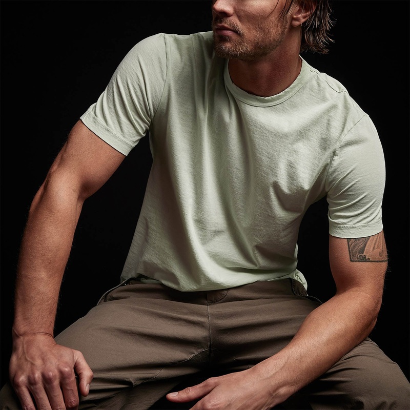 Short Sleeve Crew Neck – Ice Mint Pigment