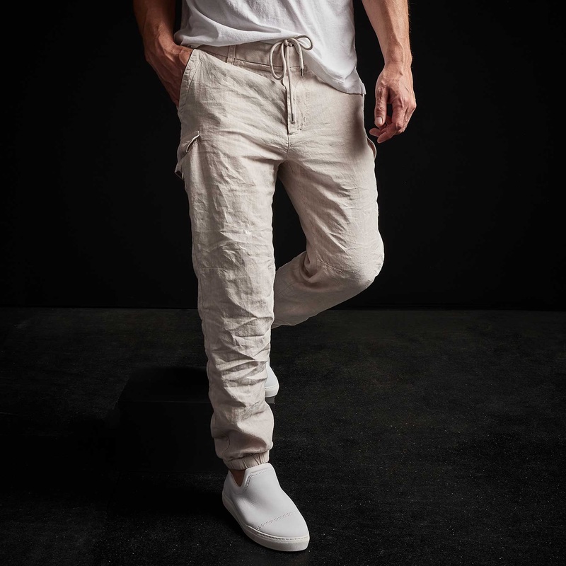 Slub Linen Cargo Pant – Salt Pigment