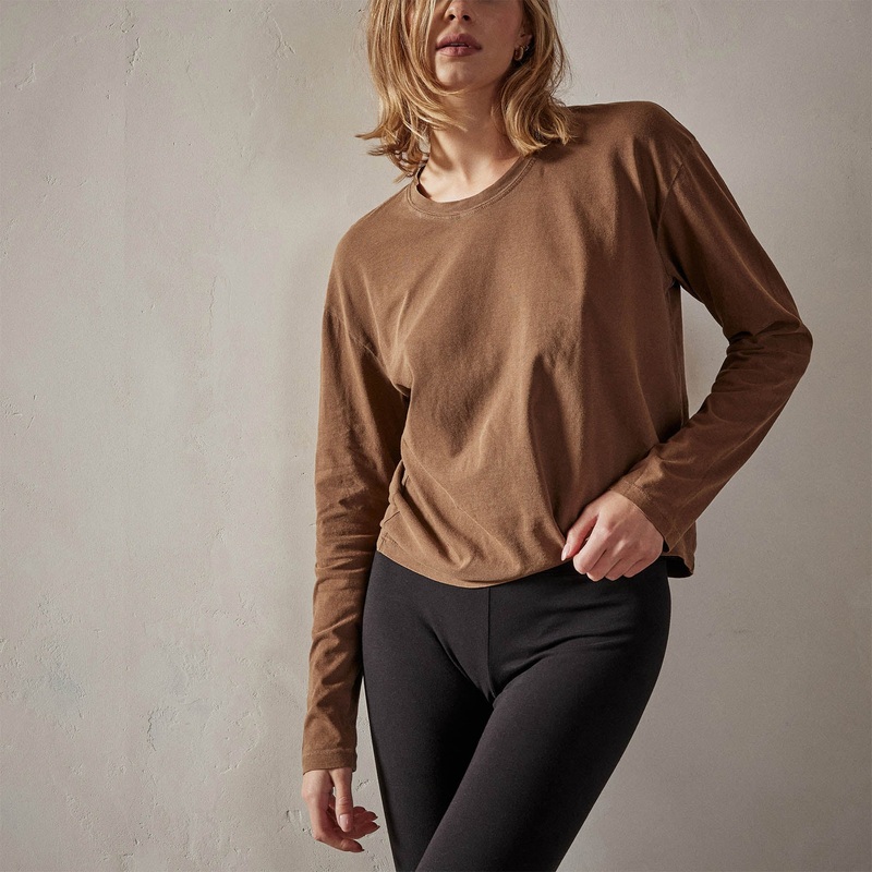 Vintage Boxy Tee – Gingerbread Pigment