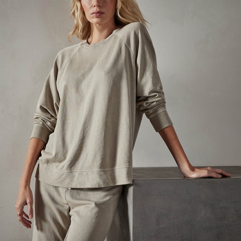 Vintage French Terry Relaxed Sweatshirt – String Pigment