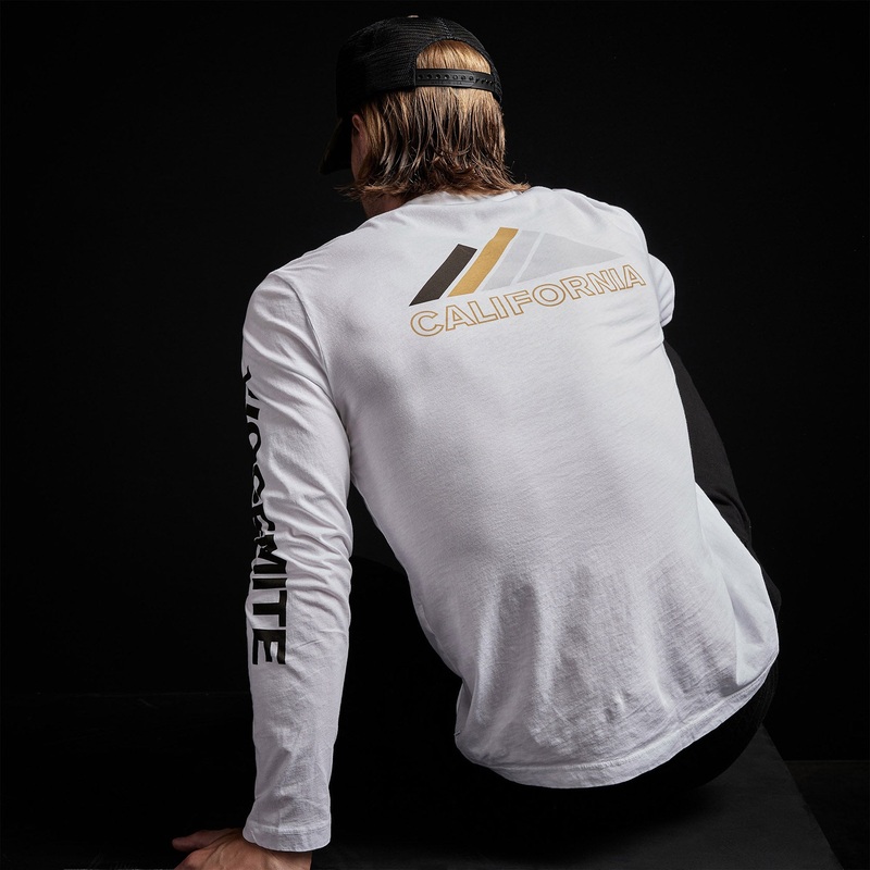Y/OSEMITE Mountain Long Sleeve Crew Neck – White