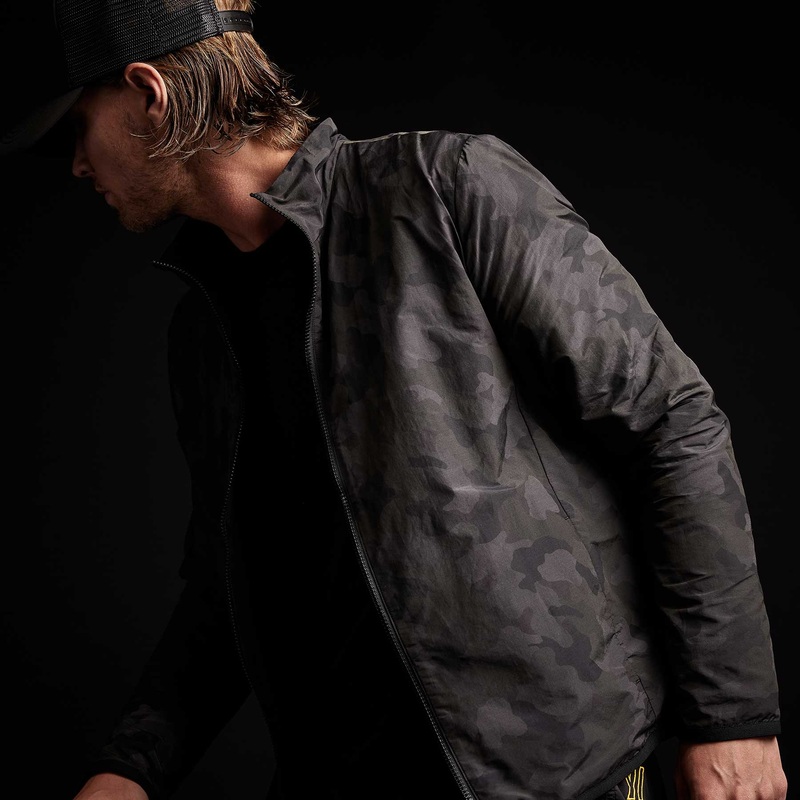 Camo Cotton Nylon Windbreaker – Dark Olive Camo