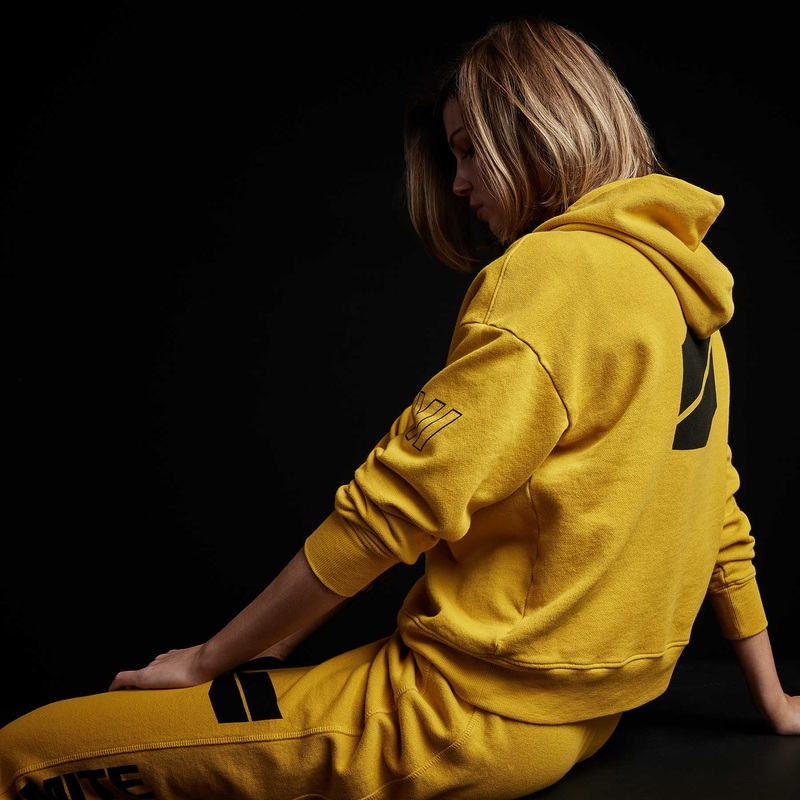 Graphic Pullover Hoodie – Crocus Yellow