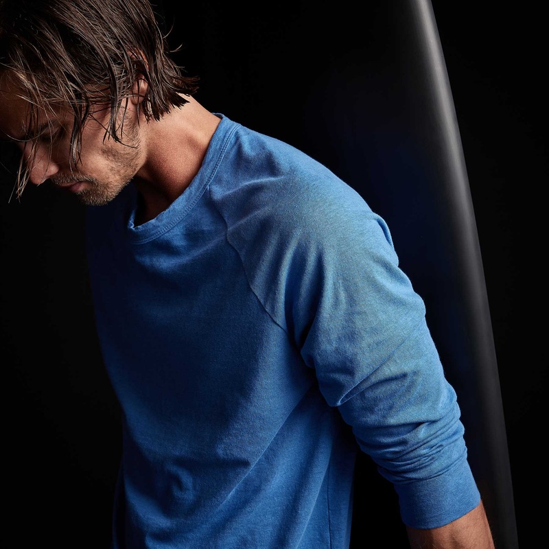 Soft Slub Jersey Raglan Shirt – Electric Blue