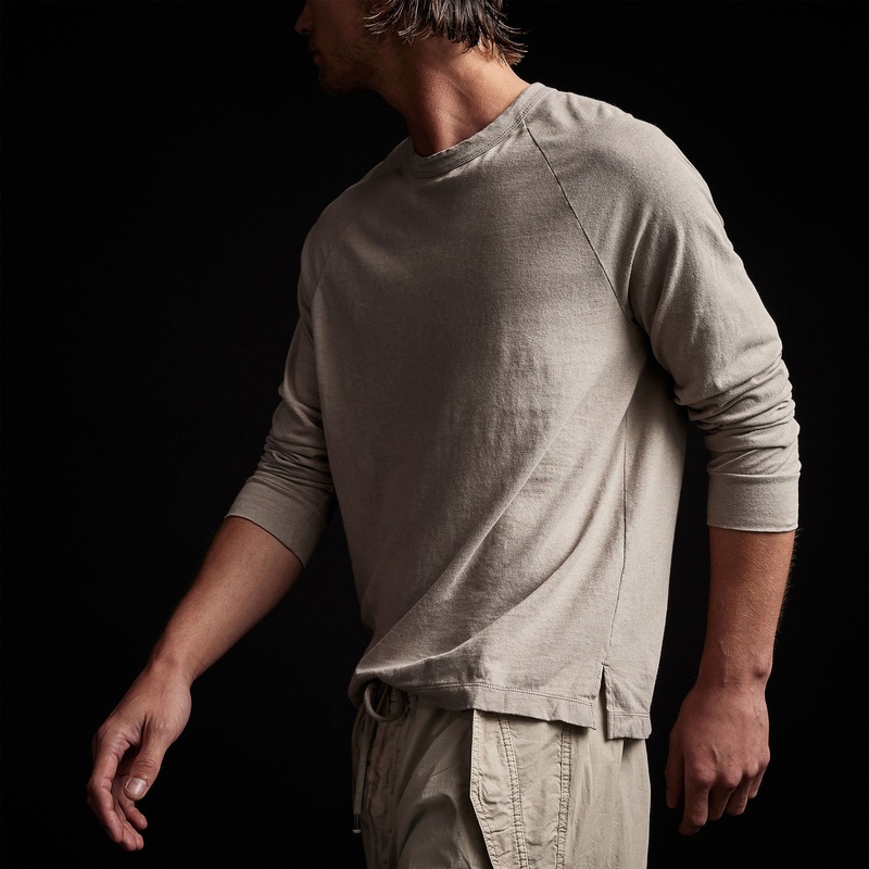 Soft Slub Jersey Raglan Shirt – Silt