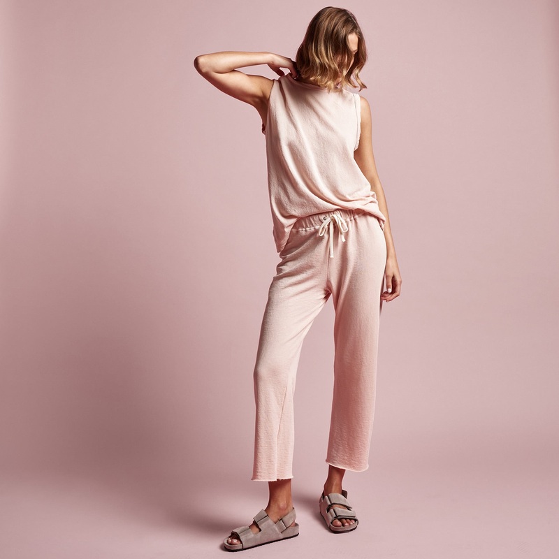Vintage French Terry Cutoff Sweatpant – Nougat Pigment