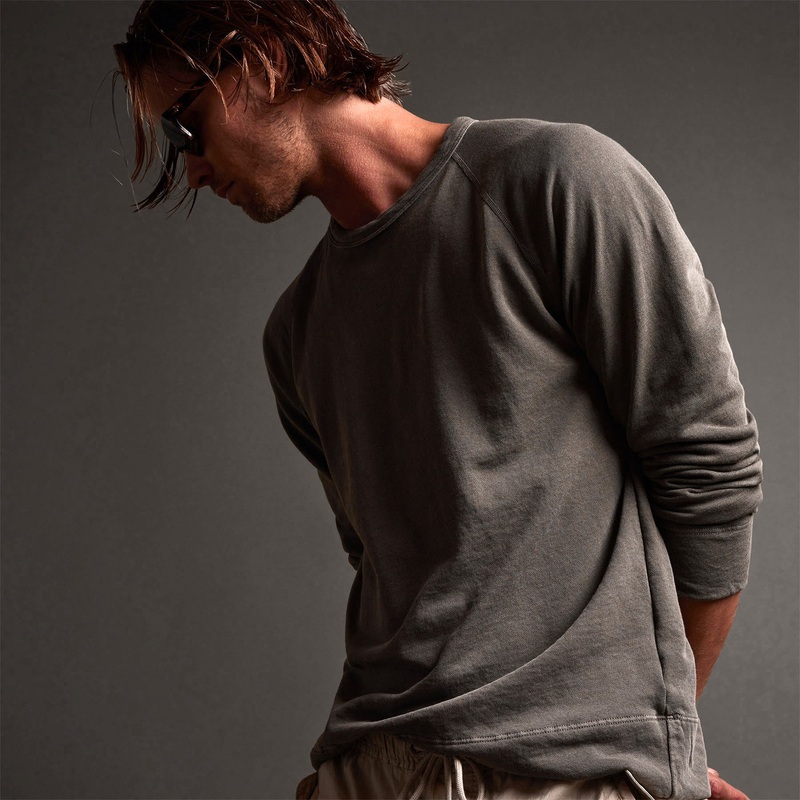 Vintage French Terry Sweatshirt – River Rock Pigment