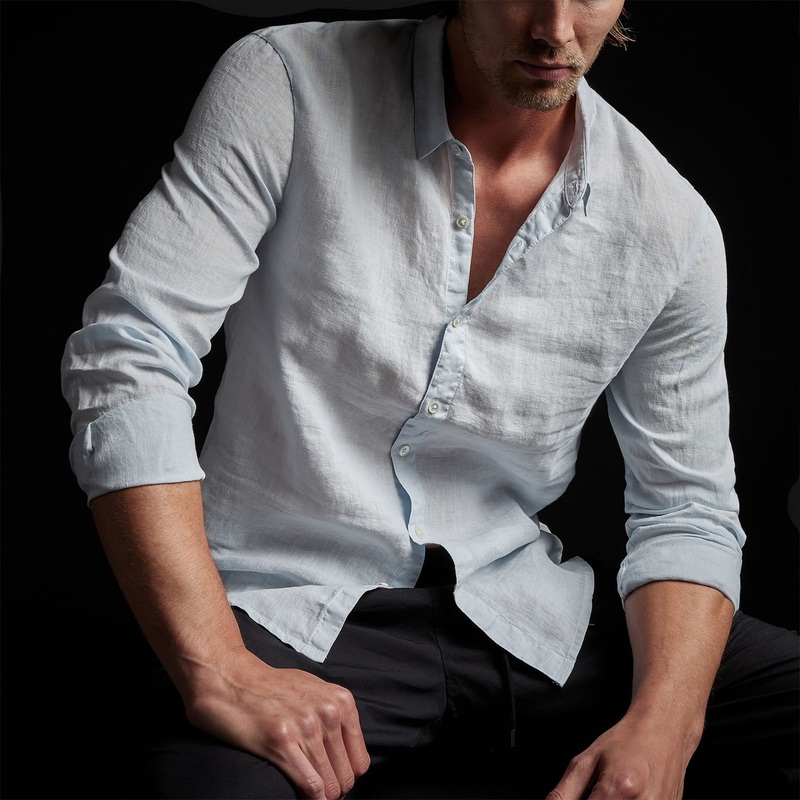 Classic Linen Shirt – Memory Pigment