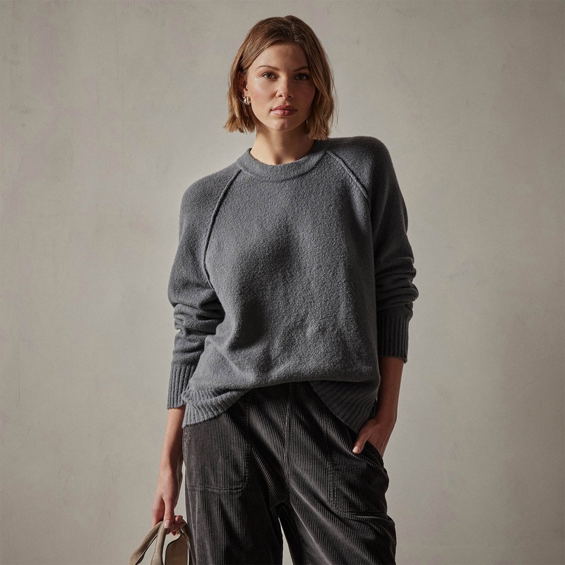 Cotton Cashmere Blend Pullover – Flint