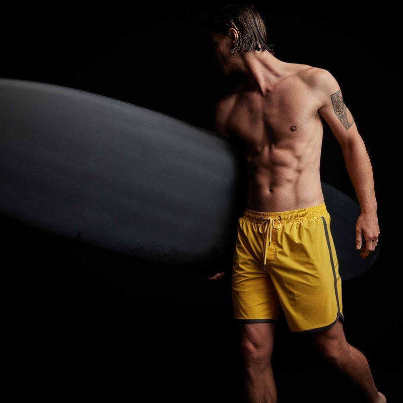 Curved Hem Boardshort – Crocus/Carbon