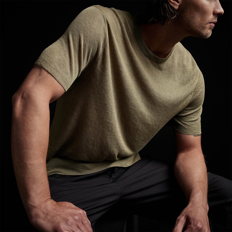 Desert Linen Crew – Military/Natural
