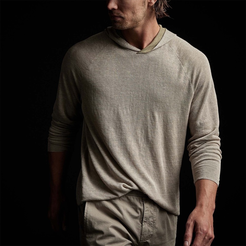 Desert Linen Hoodie – Natural/Military