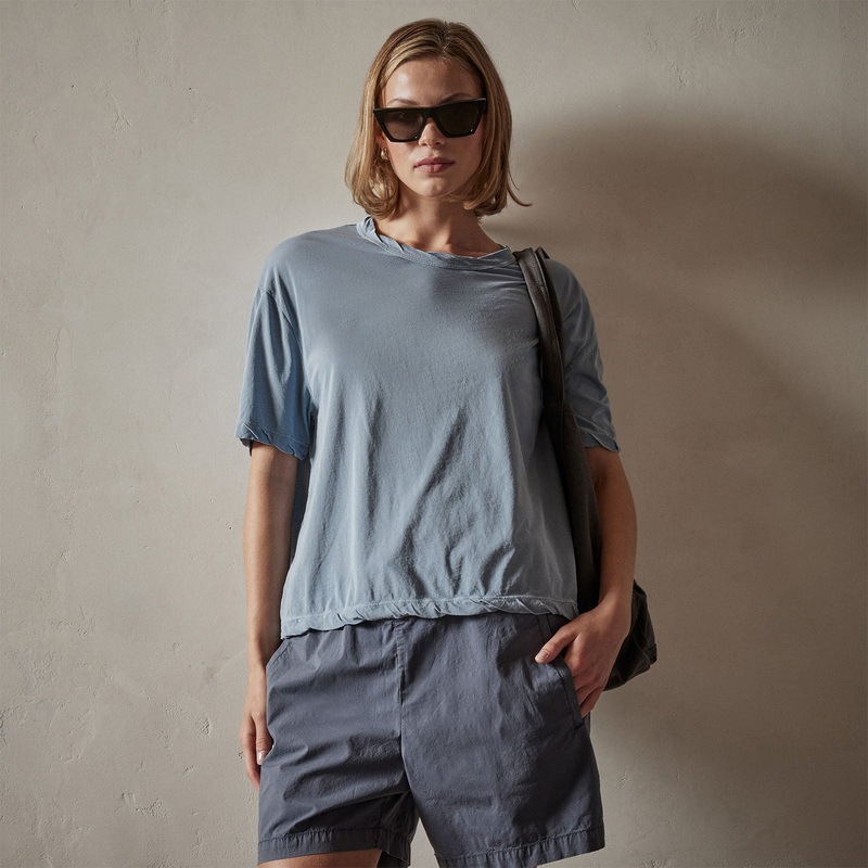 High Gauge Oversized Tee – Bluestone Pigment