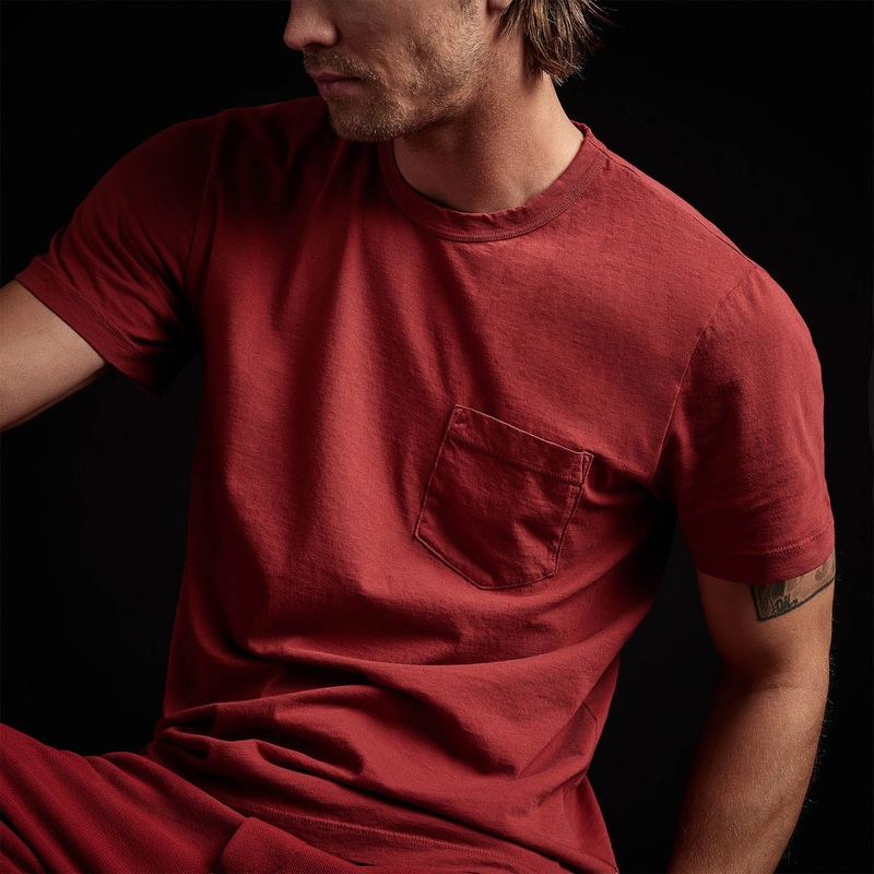 Lightweight Jersey Pocket Tee – Sunstone