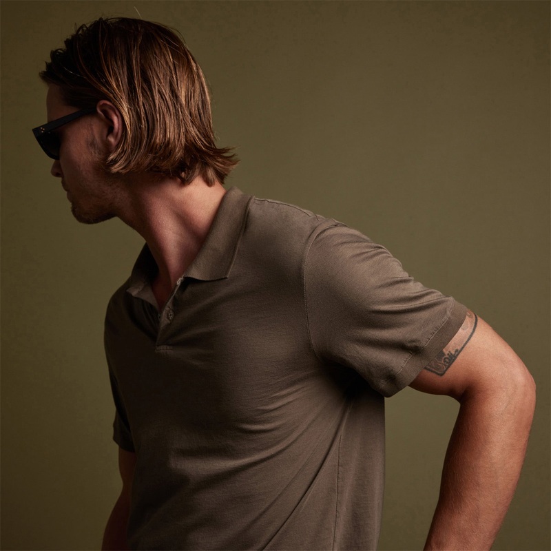 Luxe Lotus Jersey Polo – Sergeant