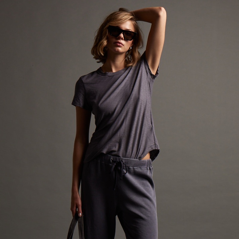 Sheer Slub Crew Neck Tee – Flannel