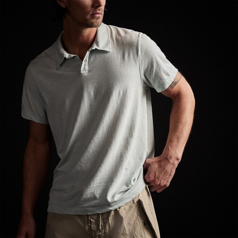 Soft Slub Jersey Short Sleeve Polo – Ocean Spray