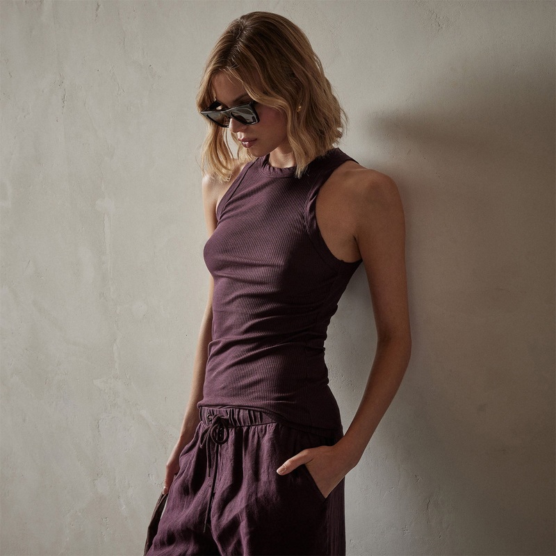 Sunset Tank – Eggplant