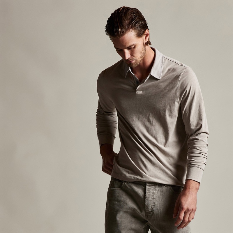 Clean Finish Jersey Contrast Polo – Dapple/Fog