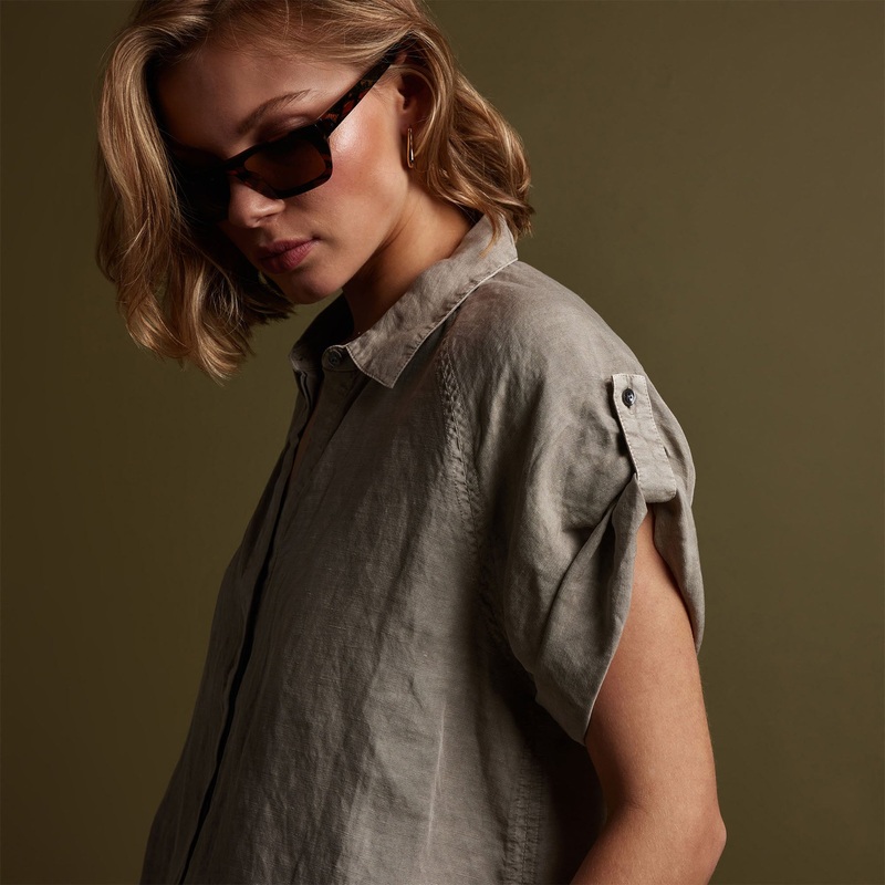 Cortez Linen Shirt – Mineral Pigment