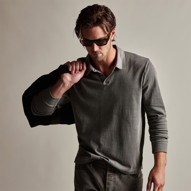 Cotton Jersey Polo – Burro Pigment