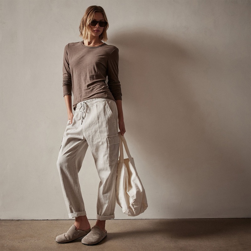 Sheer Slub Long Sleeve Crew – Burro