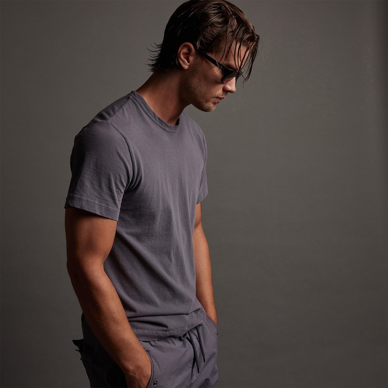 Short Sleeve Crew Neck – Flannel Pigment