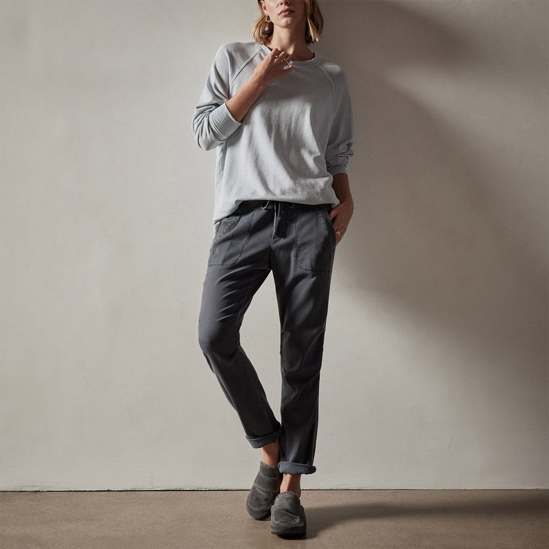 Vintage French Terry Relaxed Sweatshirt – Baby Blue Pigment