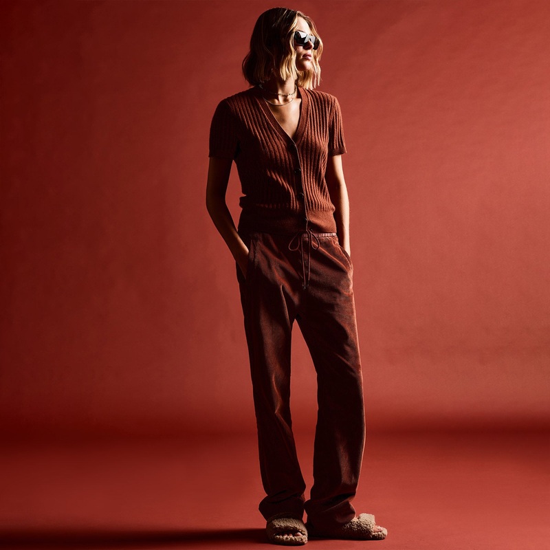 Wide Leg Corduroy Pant – Goji Pigment