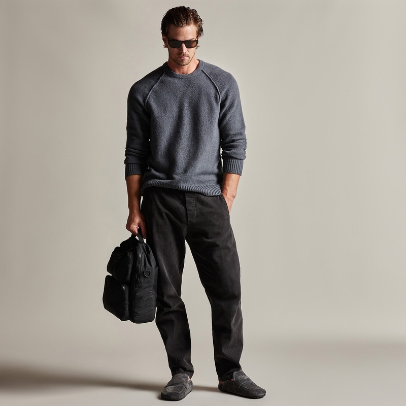 Brushed Cotton Twill Trouser – Magma Pigment