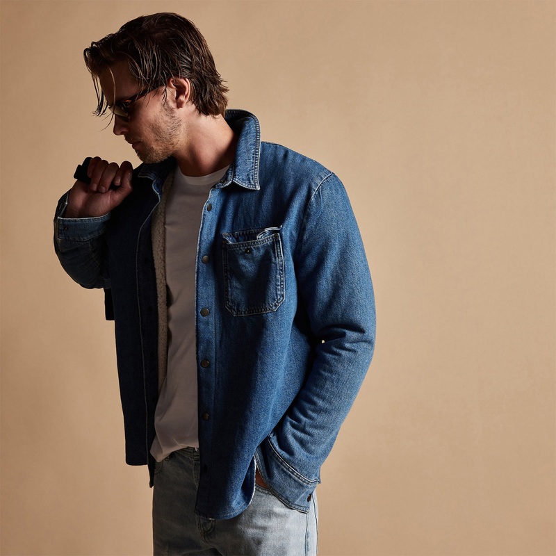 Denim Sherpa Jacket – Indigo