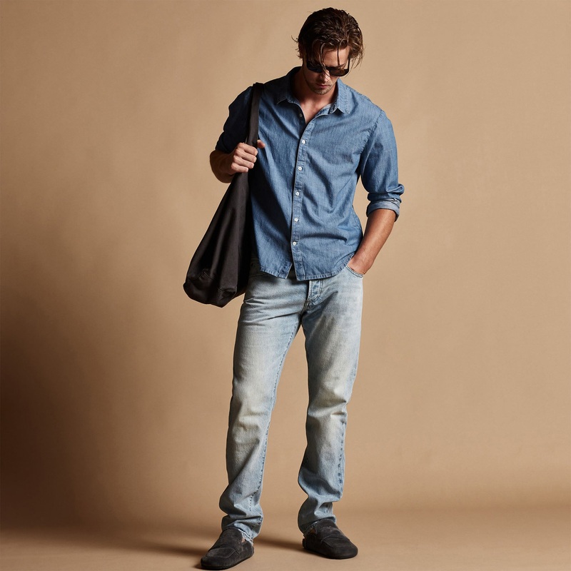 Lightweight Denim Shirt – Light Wash