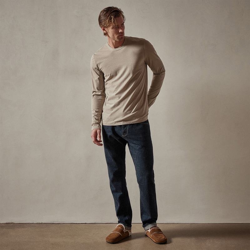 Long Sleeve Crew Neck – Toast Pigment
