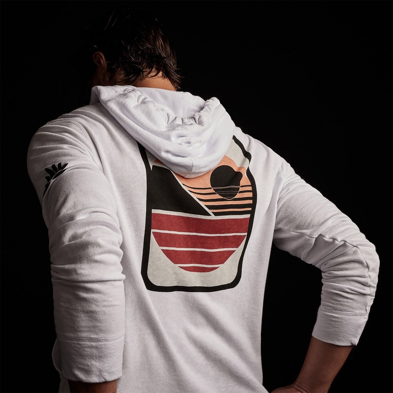Malibu Shoreline Zip Up  – White