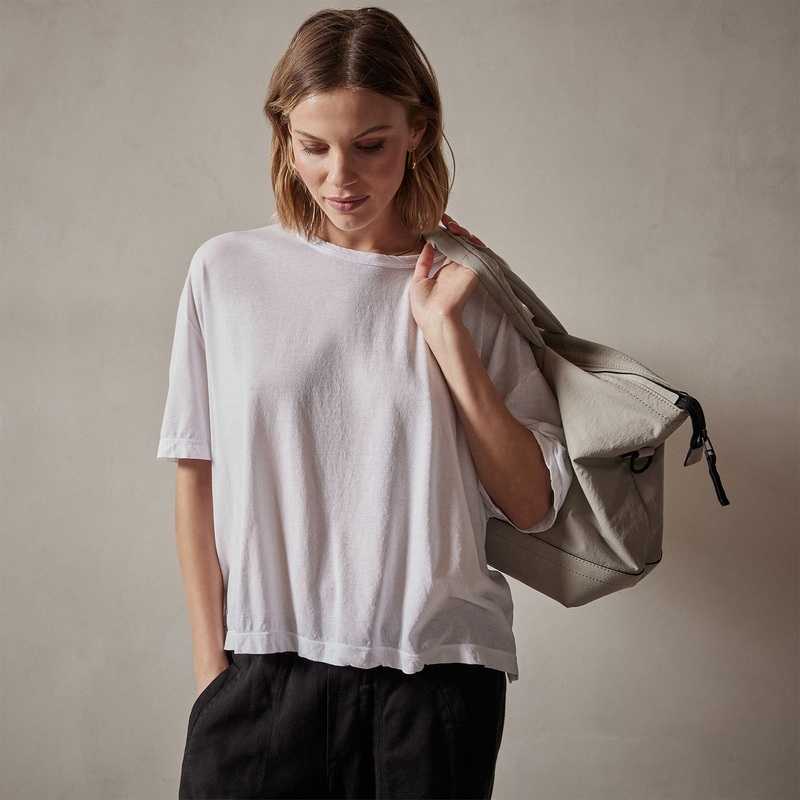 Oversized Boxy Tee – White