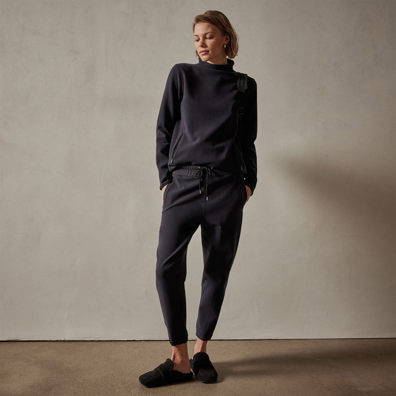 Polar Fleece Pull On Sweat Pant – Black