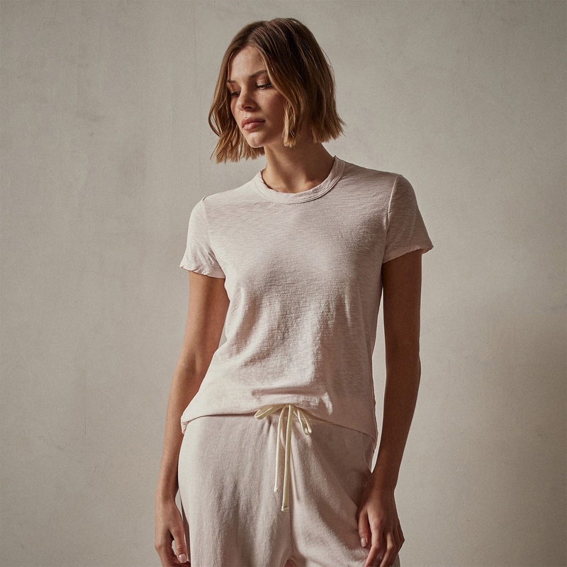 Sheer Slub Crew Neck Tee – Zephyr