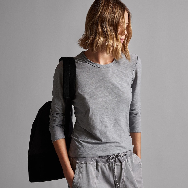 Sheer Slub Long Sleeve Crew – Breeze