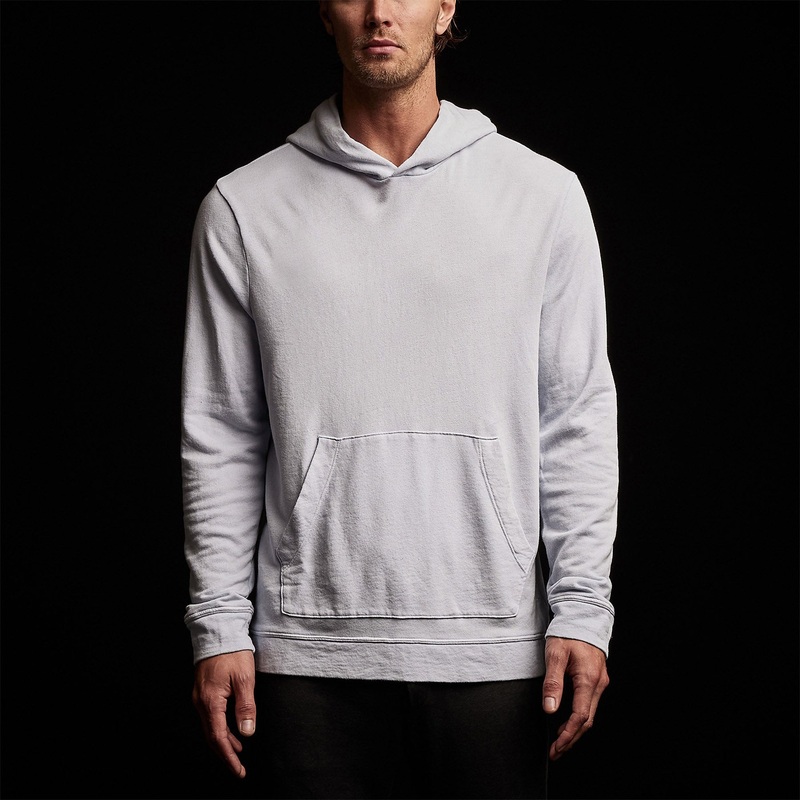 Vintage French Terry Hoodie – Powder Blue Pigment