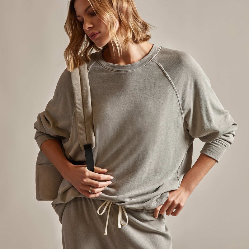 Vintage French Terry Relaxed Sweatshirt – Dapple Pigment