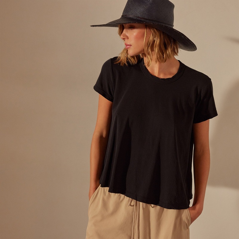High Gauge A Line Tee – Black