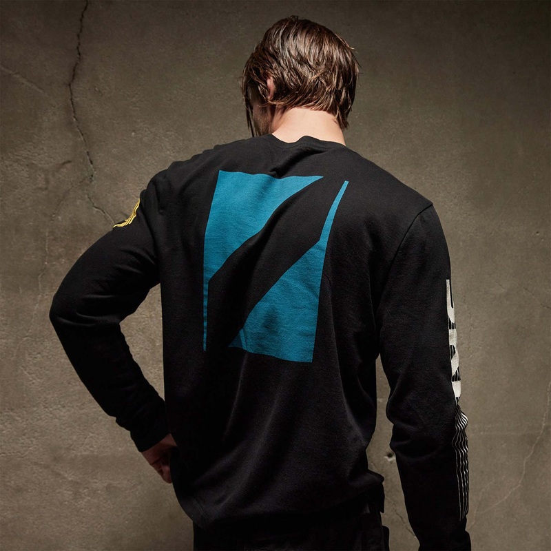 Long Sleeve Ski Patrol Graphic – Black