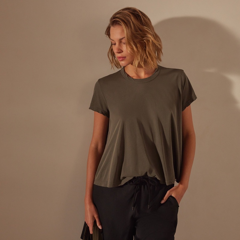 High Gauge A Line Tee – Palm