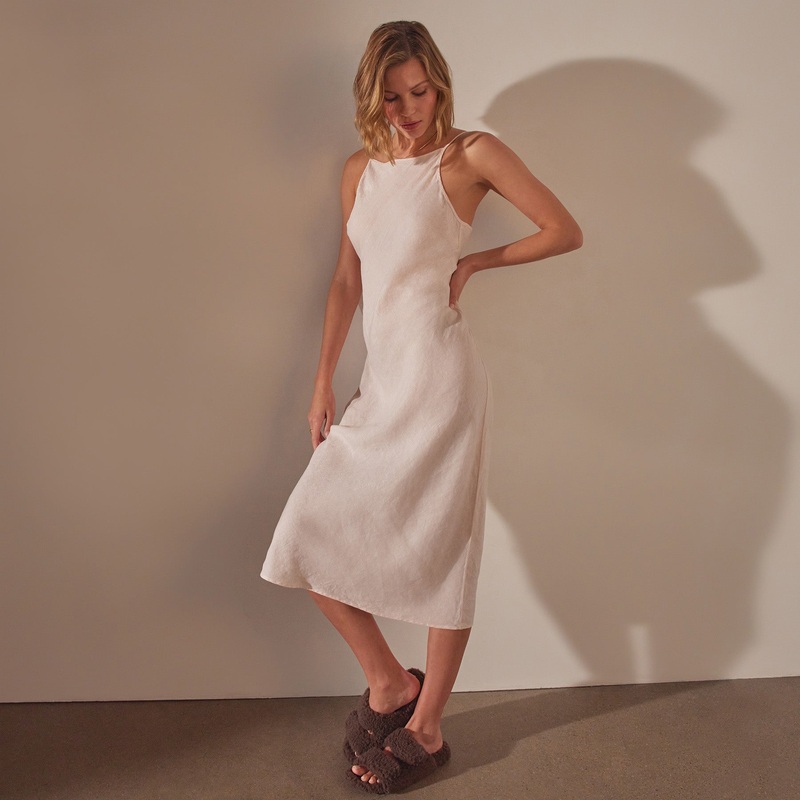Lightweight Linen Cami Dress – Zephyr Pigment